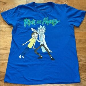 Blue Rick and Morty shirt